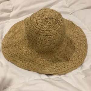JCrew Floppy Wide Brim Textured Straw Sun Hat